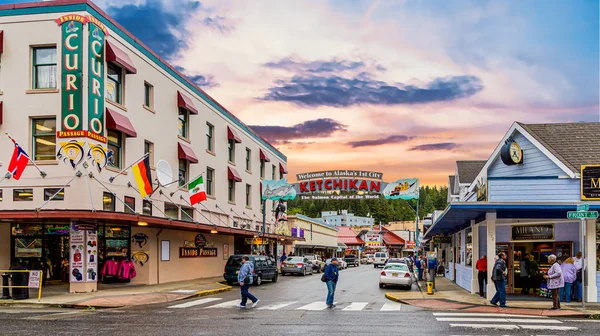 Mission Street em Ketchikan — Fotografia de Stock