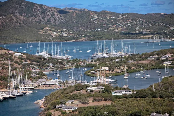 Antigua yachtclub von oben — Stockfoto