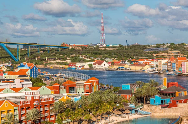 Vista de Willemstad em Curaçao — Fotografia de Stock