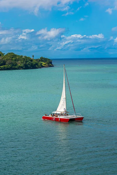 Catamarã em Santa Lúcia — Fotografia de Stock