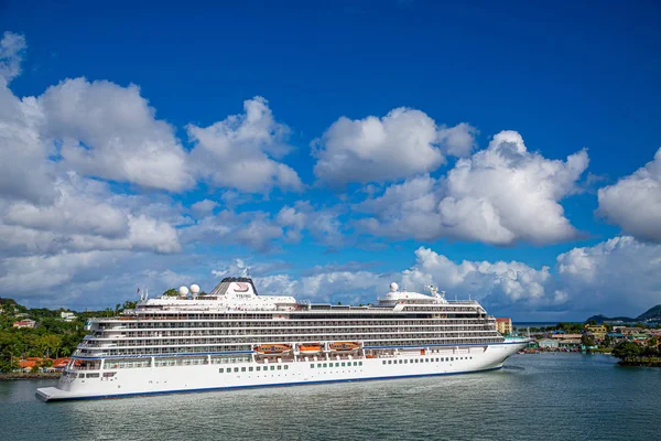 Viking cruiseschip in St Lucia — Stockfoto
