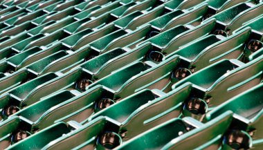 Stadyumda Yeşil Koltuk Sırası