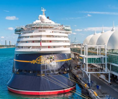Disney Ship in Miami clipart