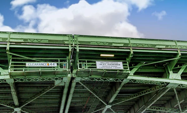 Ballard Bridge bude otevřeno — Stock fotografie