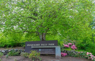 Snoqualmie Falls Park İşareti