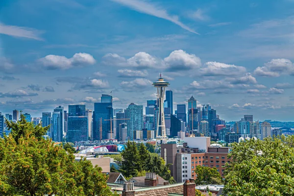 Seattle från Kerry Park — Stockfoto