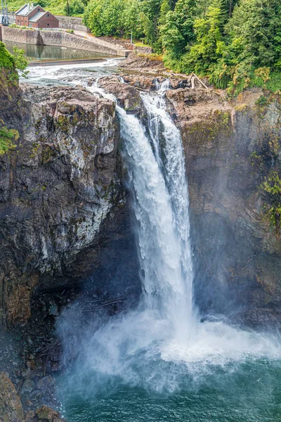 Over the Snoqualmie Falls — Stock Photo, Image