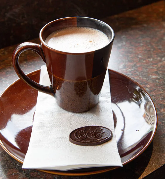 Hot Chocolate from Chocolat in Victoria — Stock Photo, Image