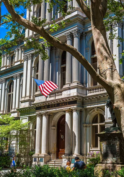 Entré till gamla stadshuset i Boston — Stockfoto