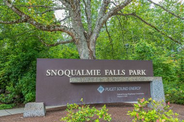 Snoqualmie Falls Park İşareti