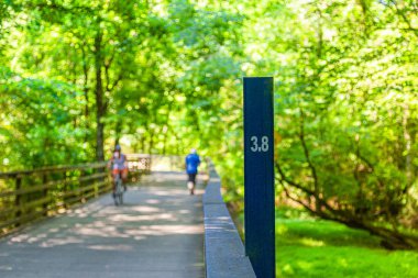 Fitness Trail Mile Marker