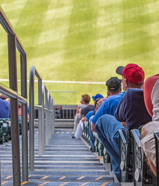 Steps Down to Field — Stock Photo, Image