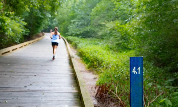 Běžec přes 4,1 míle — Stock fotografie