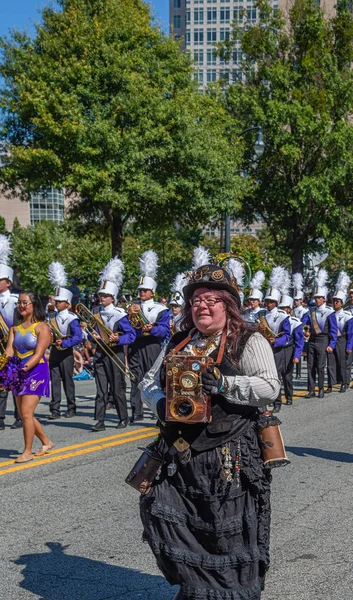 Steampunk i Marching Band — Zdjęcie stockowe