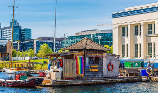Oarhouse in centrum voor houten boten — Stockfoto