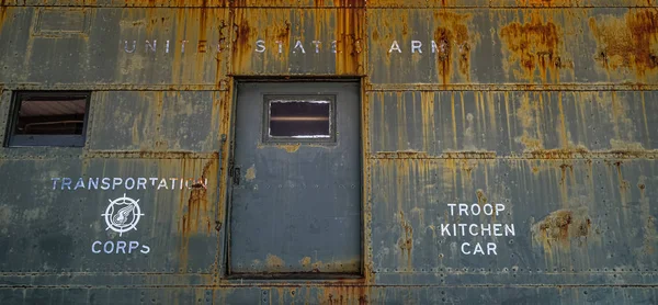 アメリカ陸軍部隊キッチンカー — ストック写真
