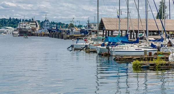 Łodzie rybackie w regionie Lake Union — Zdjęcie stockowe