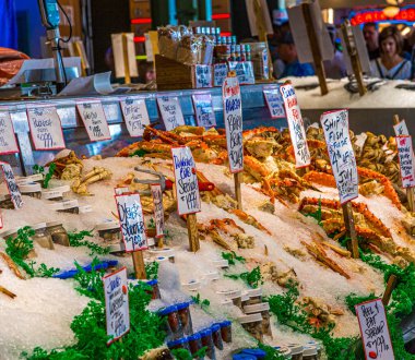 Seattle Market 'te deniz ürünleri