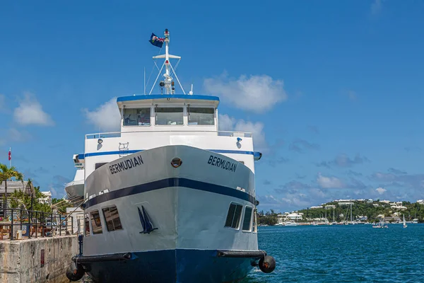 Bermudian atracado em Hamilton Bermuda — Fotografia de Stock