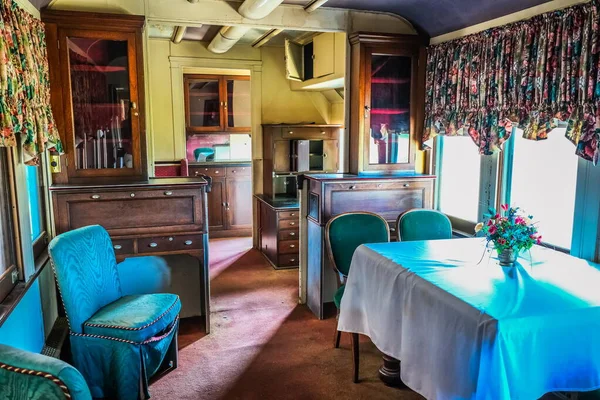 Old Train Salon Car — Stock fotografie