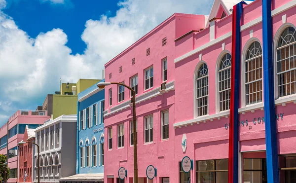 Kleurrijke winkels in Bermuda — Stockfoto