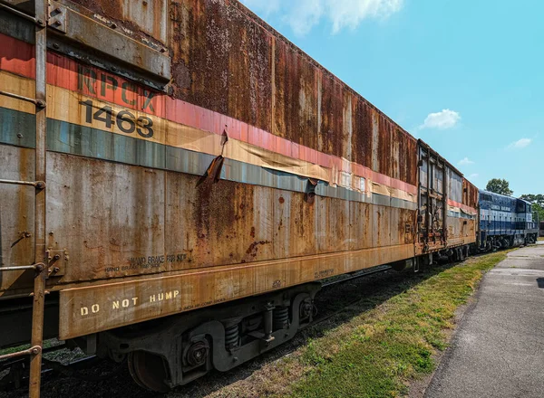 Gamle Rusty Amtrak bil — Stockfoto