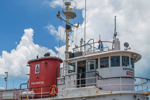 Casa da roda do barco de rebocador — Fotografia de Stock