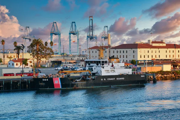 Navio da Guarda Costeira dos EUA em Los Angeles — Fotografia de Stock