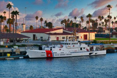 Coast Guard Docked in Los Angeles clipart