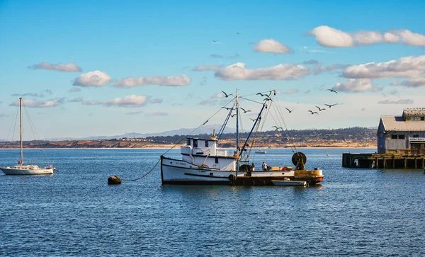 Visserij Trawler Aangemeerd in Monterey — Stockfoto