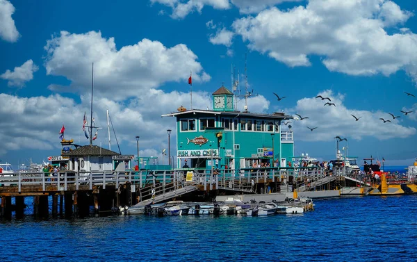 Fisch und Chips am Pier — Stockfoto