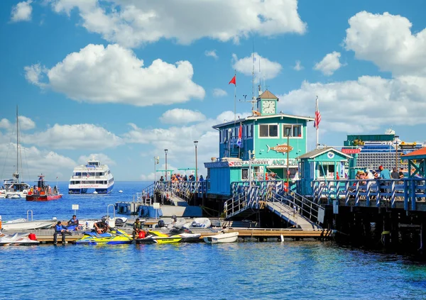 Jetskis από Avalon Pier — Φωτογραφία Αρχείου