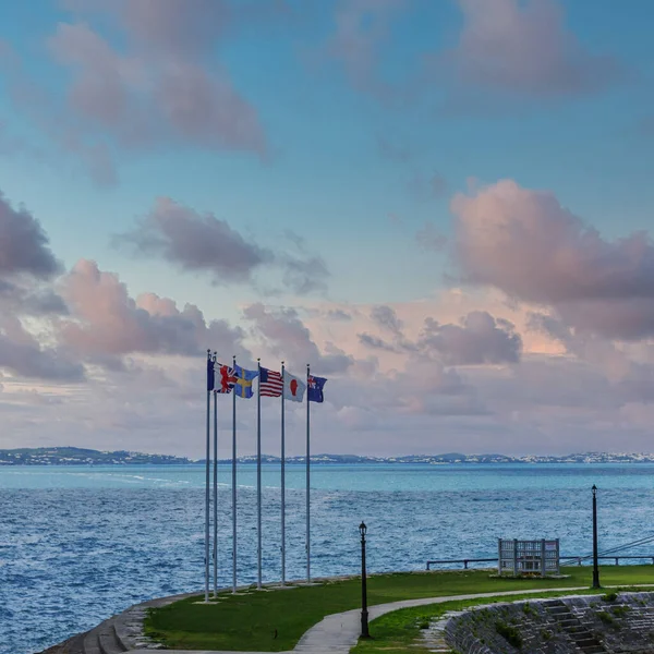 Five Flags Bermuda Harbor — Stock Photo, Image