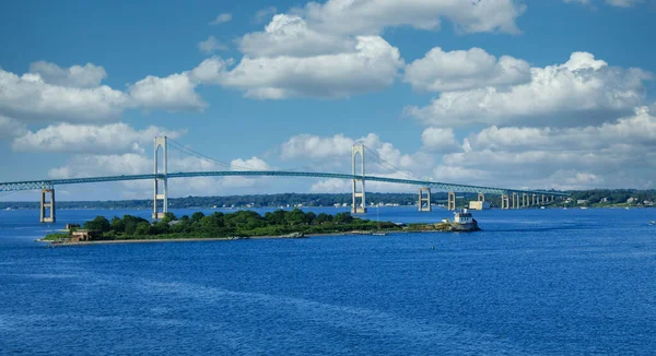 Ponte Sospeso Newport Rhode Island — Foto Stock