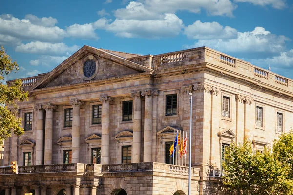 Gamla Sten Regeringsbyggnad Barcelona Spanien — Stockfoto