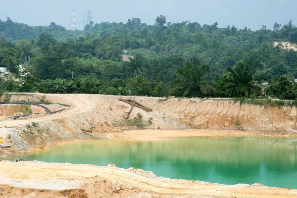 马来西亚尾矿库和砂采石场 — 图库照片