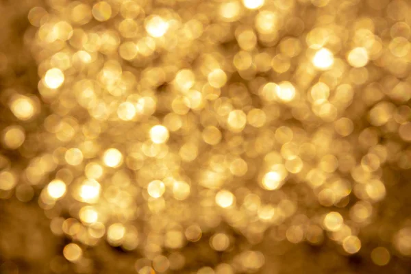 Gouden Bokeh Lichte Textuur Achtergrond — Stockfoto