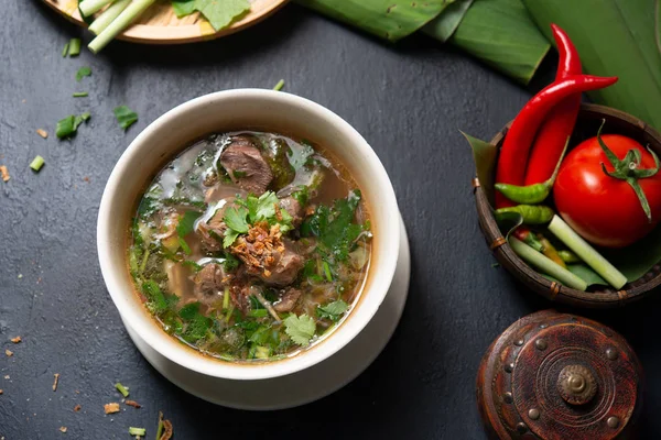 Sopa Hueso Asiático Sup Tulang Popular Plato Tradicional Malayo Vista — Foto de Stock