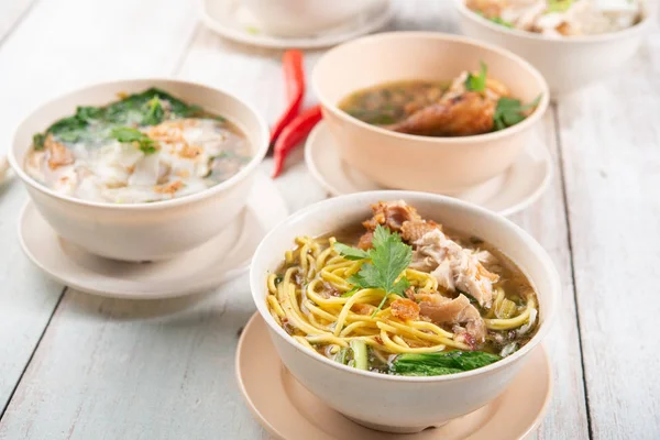 Various Southeast Asian Dishes Noodles Soup — Stock Photo, Image