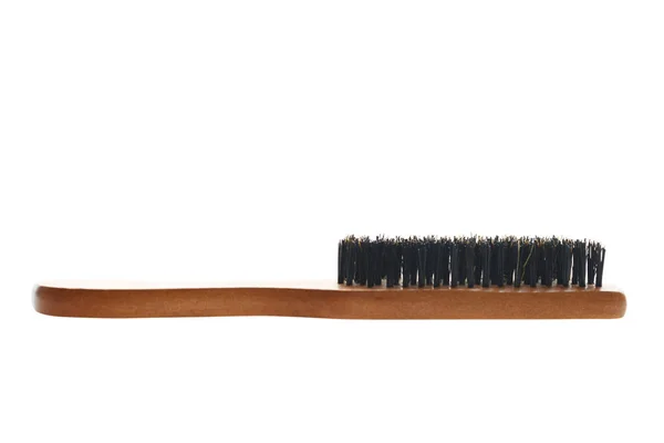 Natural bristles hair brush isolated — Stock Photo, Image