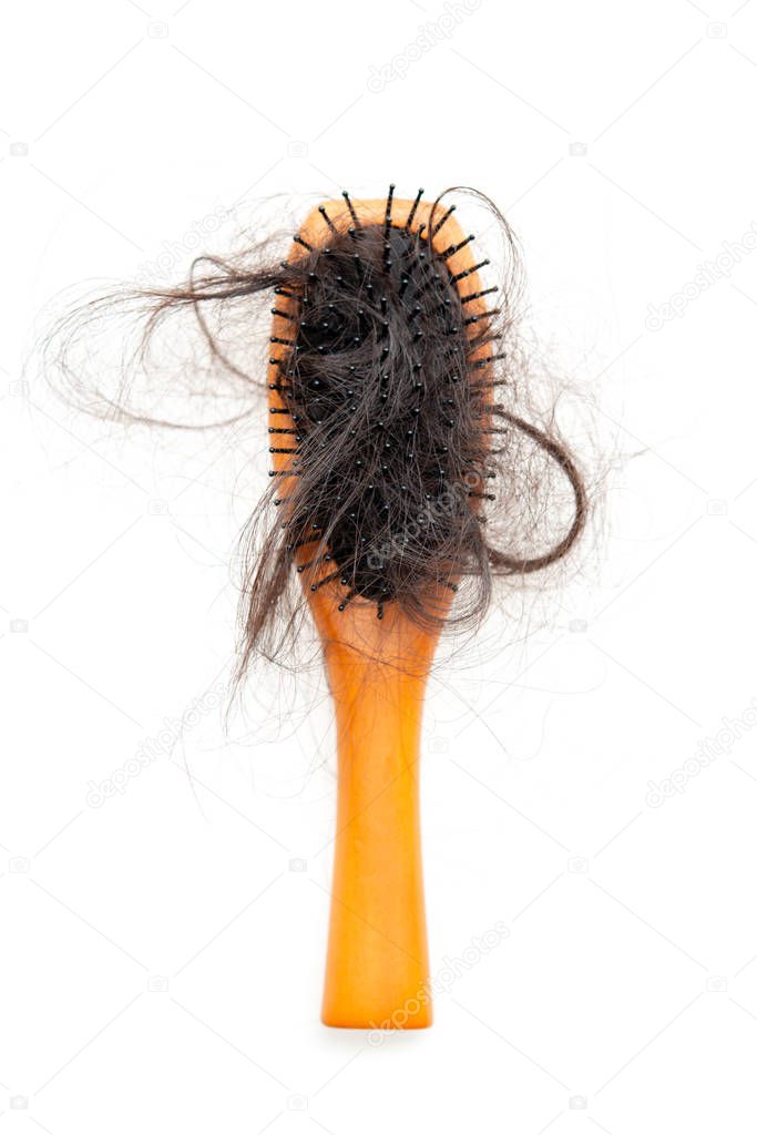 Hair fall and comb