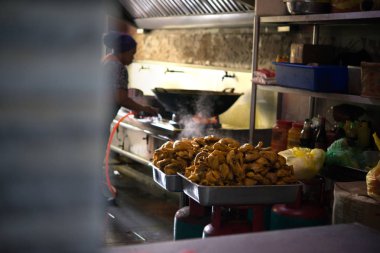 Asya mutfak gerçek sahne.