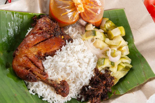 Nasi lemak kukus — Stok fotoğraf