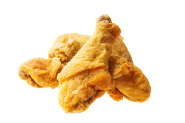 Orijinal tarifi kızarmış tavuk izole.