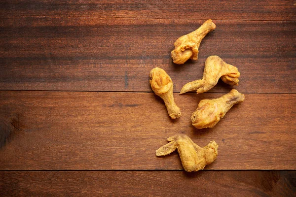 Fried chickens with copy space — Stock Photo, Image