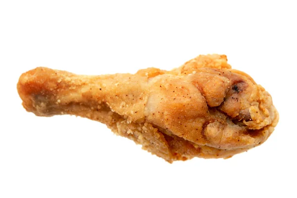 Gebakken kip drumstick geïsoleerd. — Stockfoto