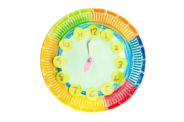 Orologio da lavoro a mano bambino colorato — Foto Stock