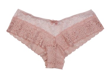 Dantelli külot. Beyaz arka plan üzerinde izole