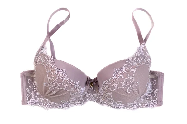 Soutien Gorge Violet Isoler Sur Fond Blanc — Photo