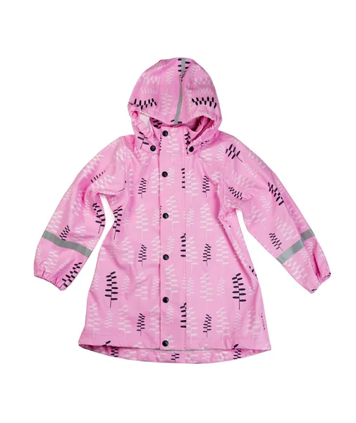 粉红色儿童夹克 隔离在白色背景上 — 图库照片